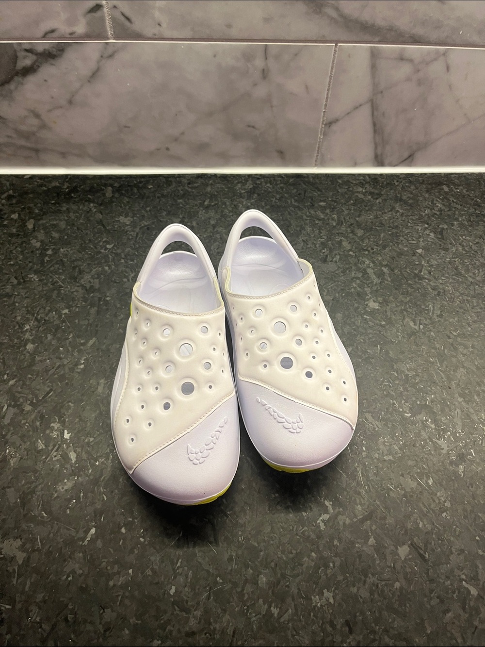 Kids White Slip-On Nike Shoes